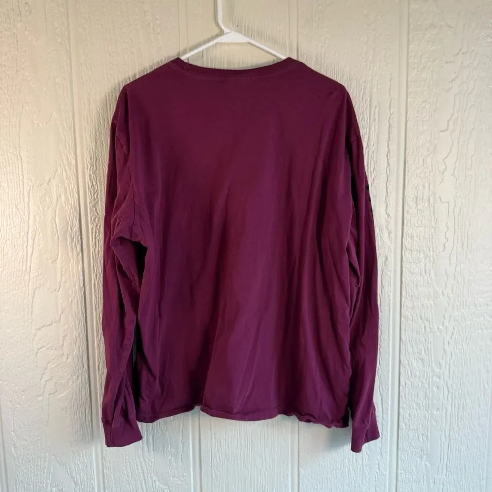 The North Face Men's Long Sleeve Tee - Burgundy
